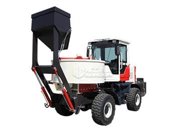 平口自上料搅拌车