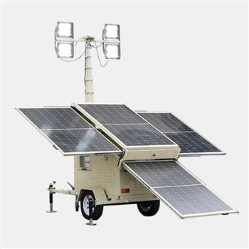 太阳能灯车